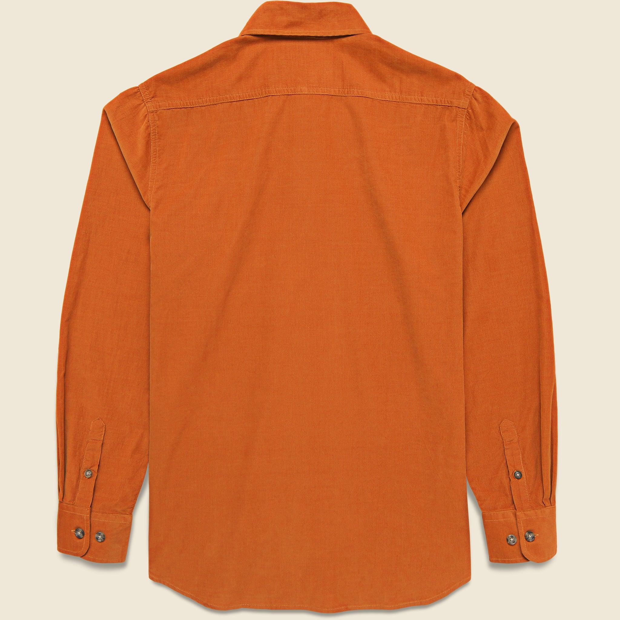 Pinwale Corduroy Shirt - Rust Product Image