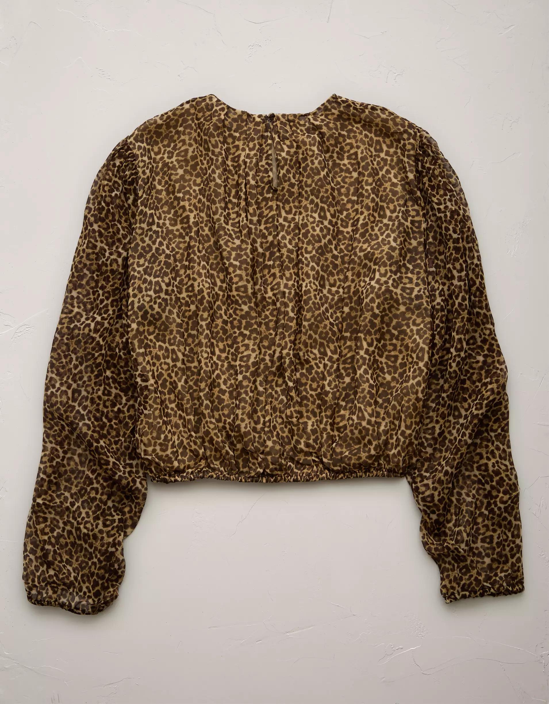 AE77 Premium Silk Bubble Blouse Product Image