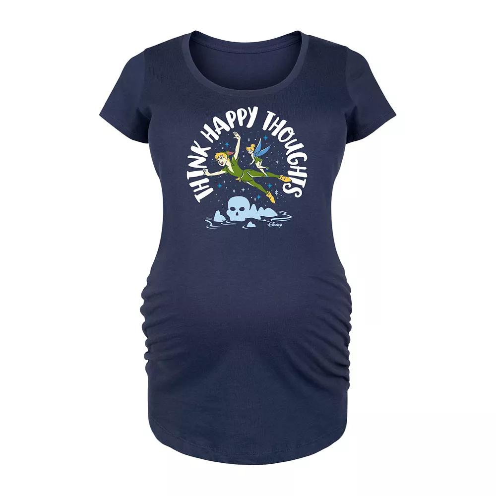 Disney's Peter Pan Maternity Think Happy Thoughts Graphic Tee, Women's,  Product Image