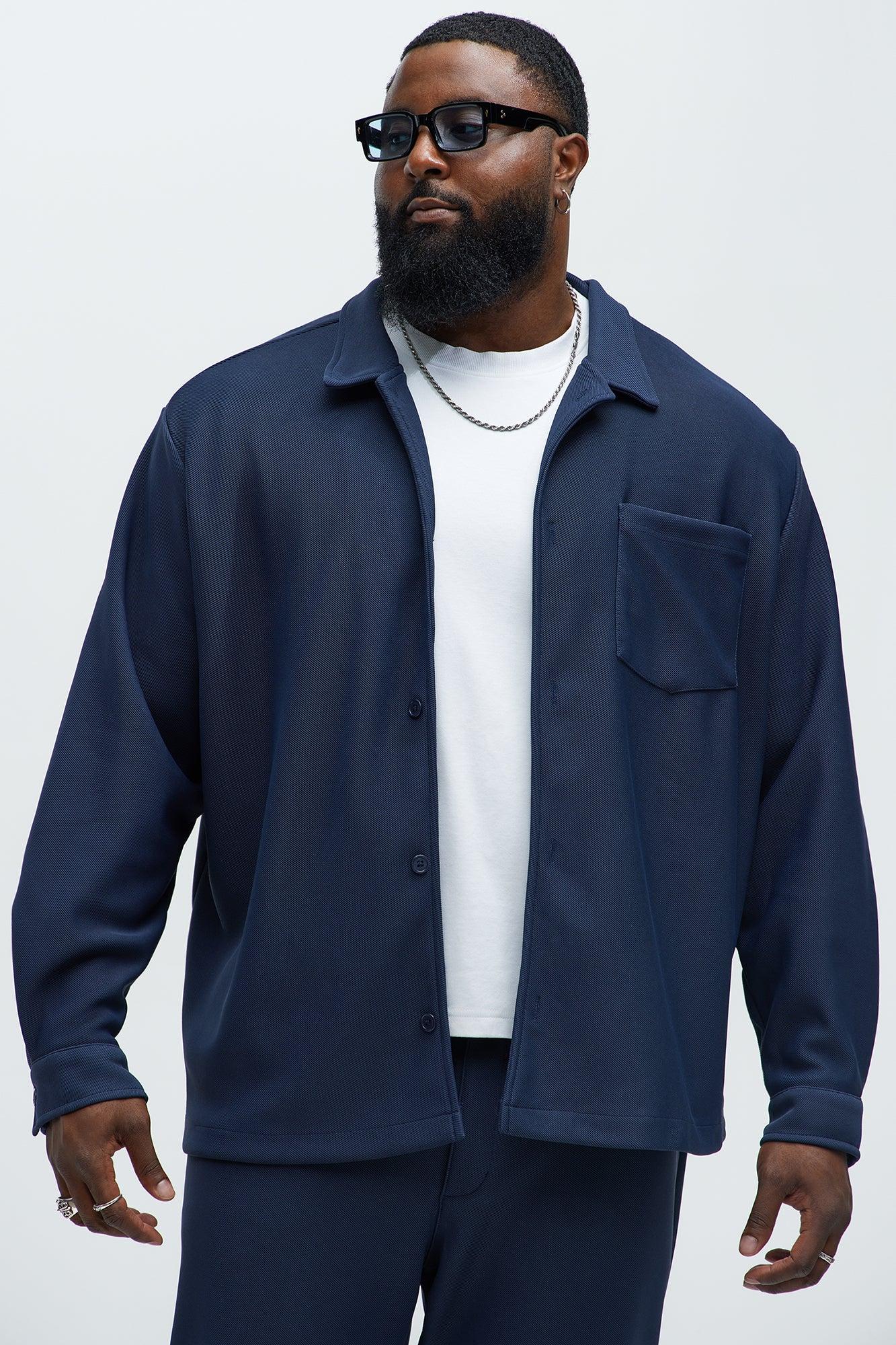 Turner Pocket Button Up Shirt - Navy Product Image