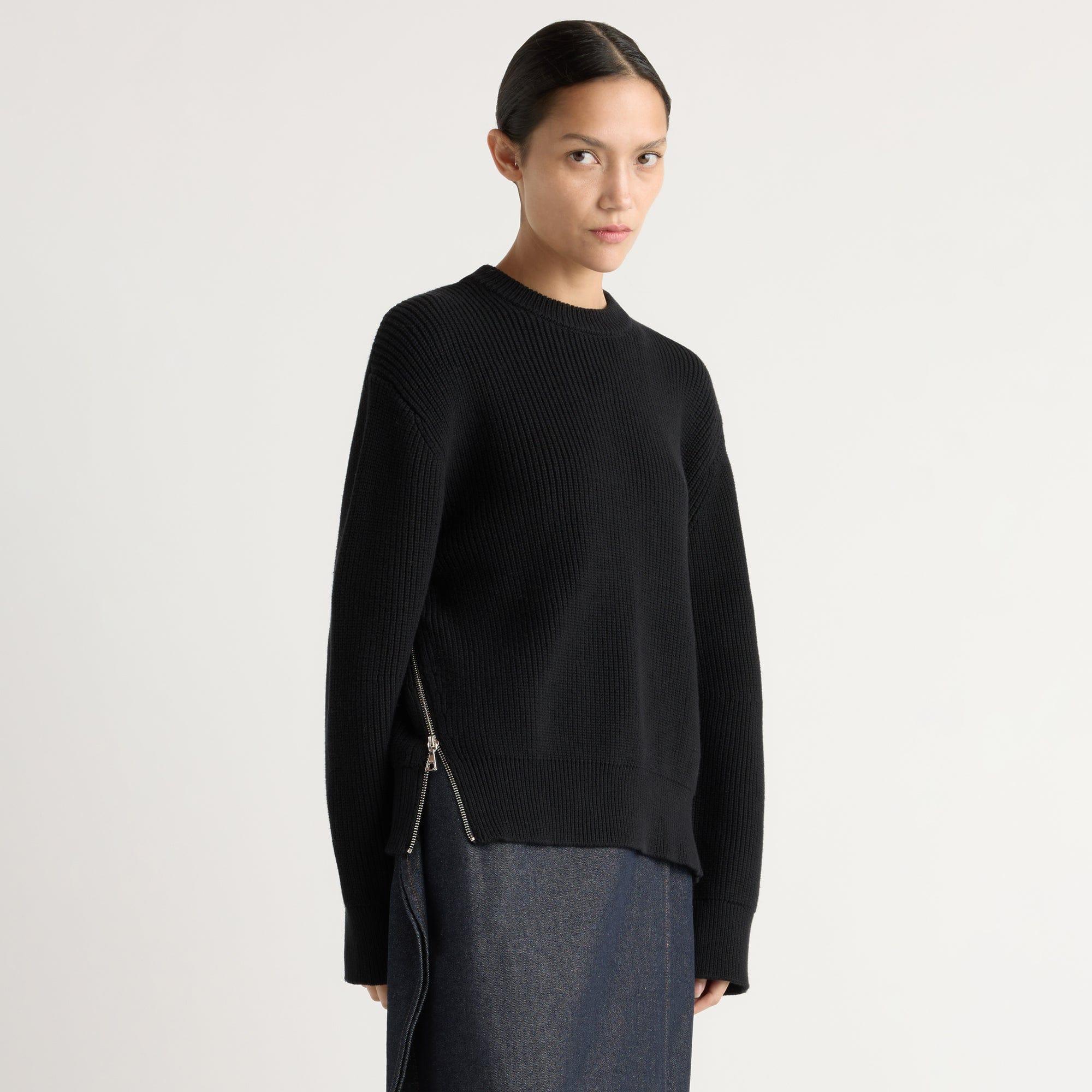 Tate Organic Cotton Side-Zip Sweater Product Image