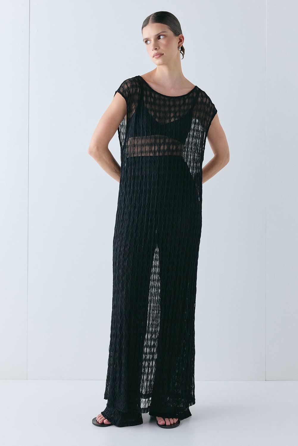 Suki Sheer Pants Black Product Image