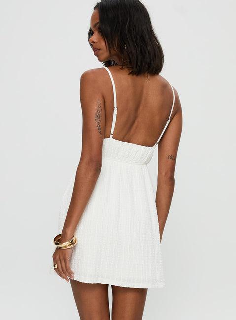 All Too Well Mini Dress White Product Image