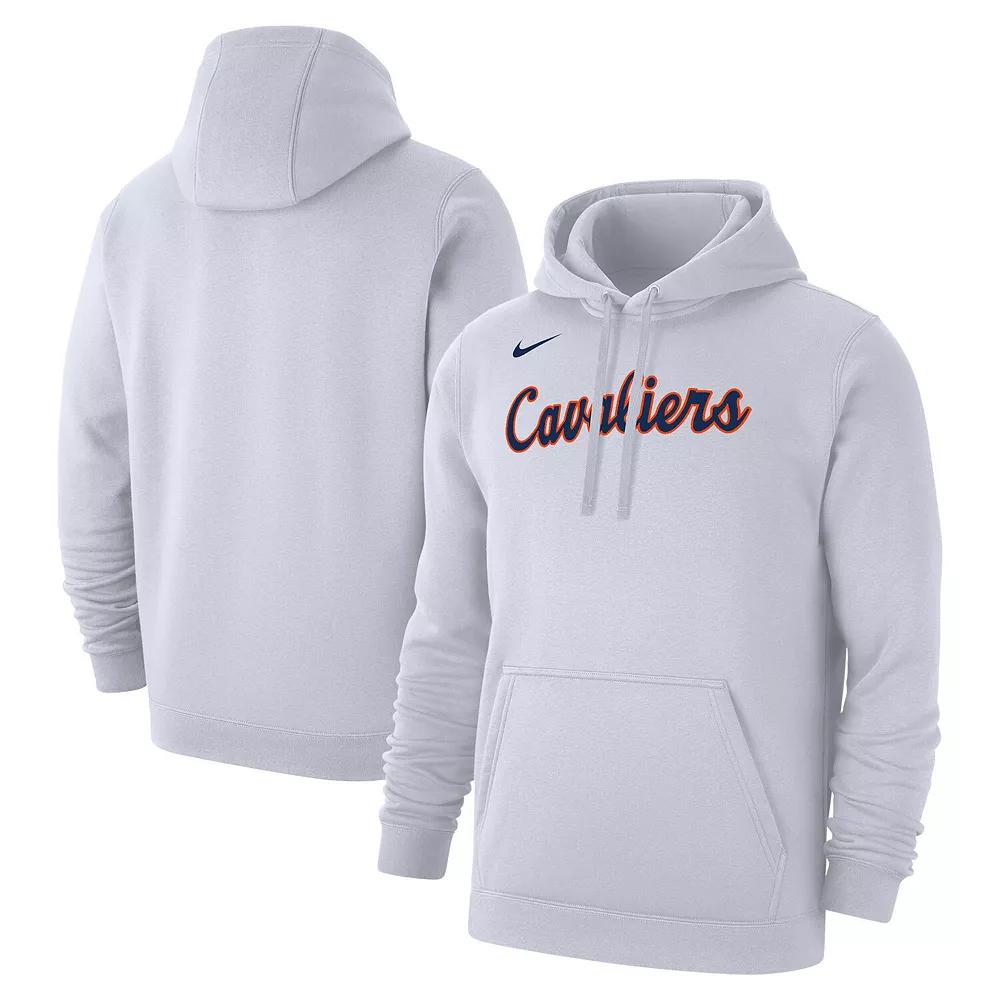 Men's Nike White Virginia Cavaliers Logo Club Fleece Pullover Hoodie,  Product Image