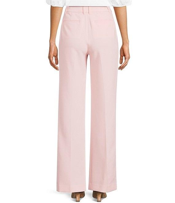Gibson & Latimer Perfect Fit Woven High Rise Pleated Front Coordinating Suiting Wide Leg Trousers Product Image