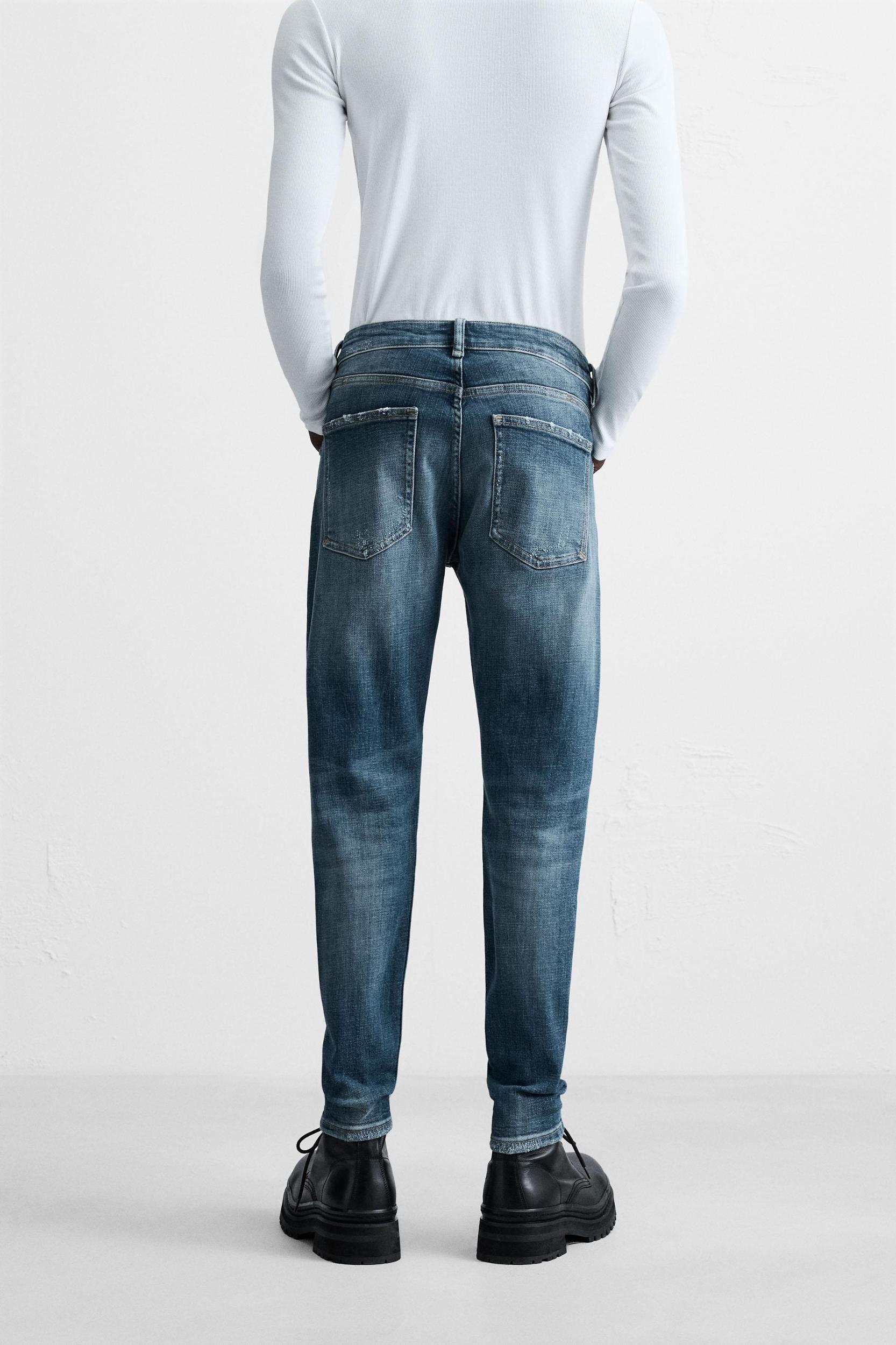 RIPPED SKINNY FIT JEANS Product Image