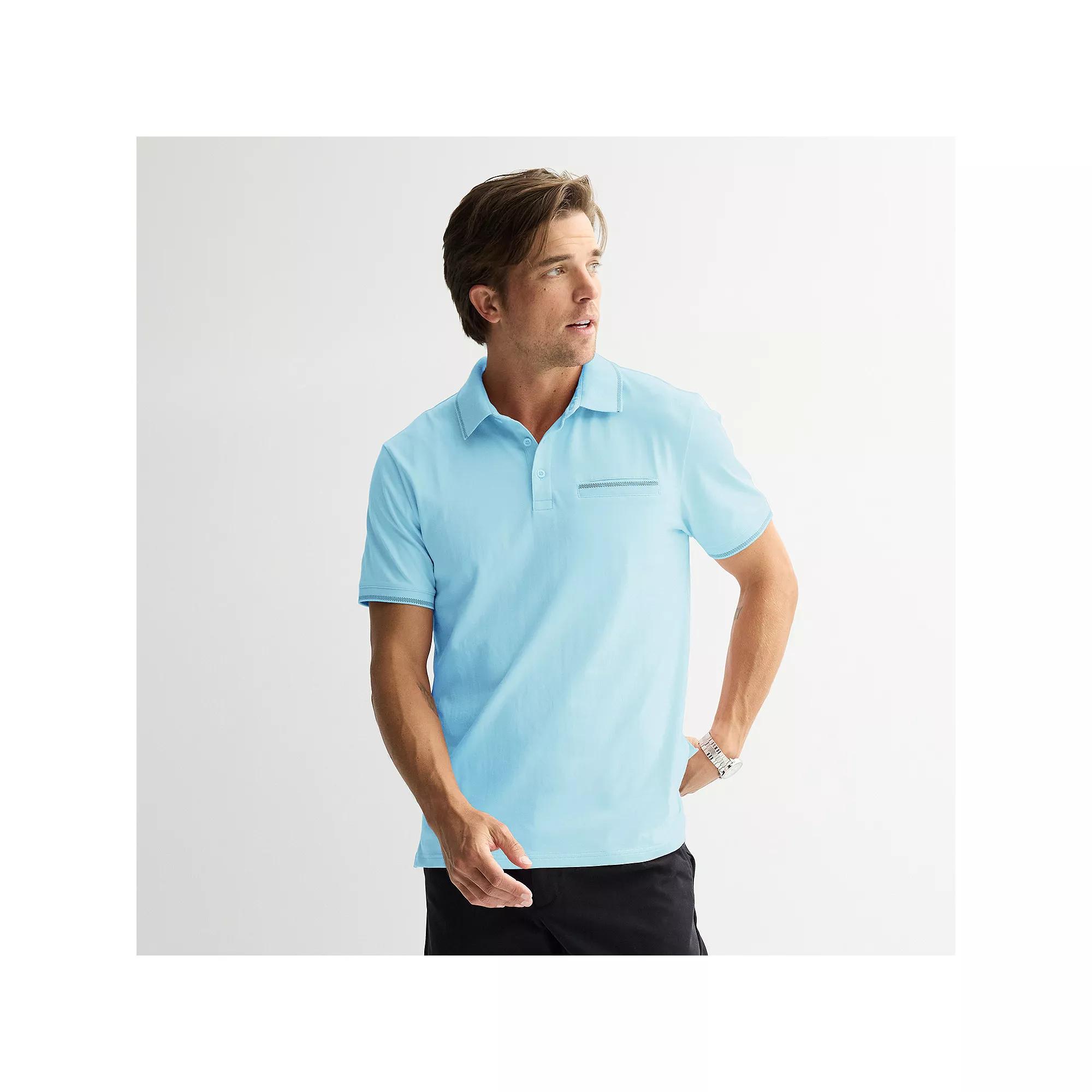 Men's Apt. 9® Short Sleeve Tipped Polo,  Product Image