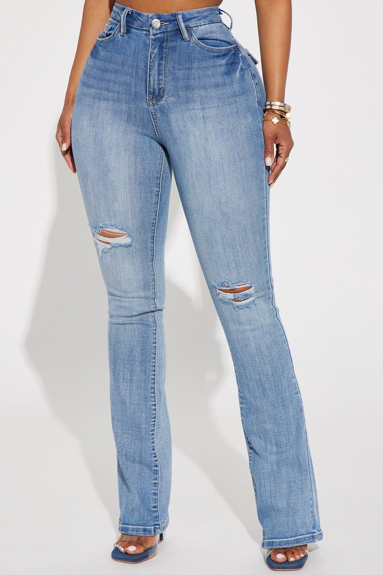 Right On Time Stretch Bootcut Jean - Medium Wash Product Image