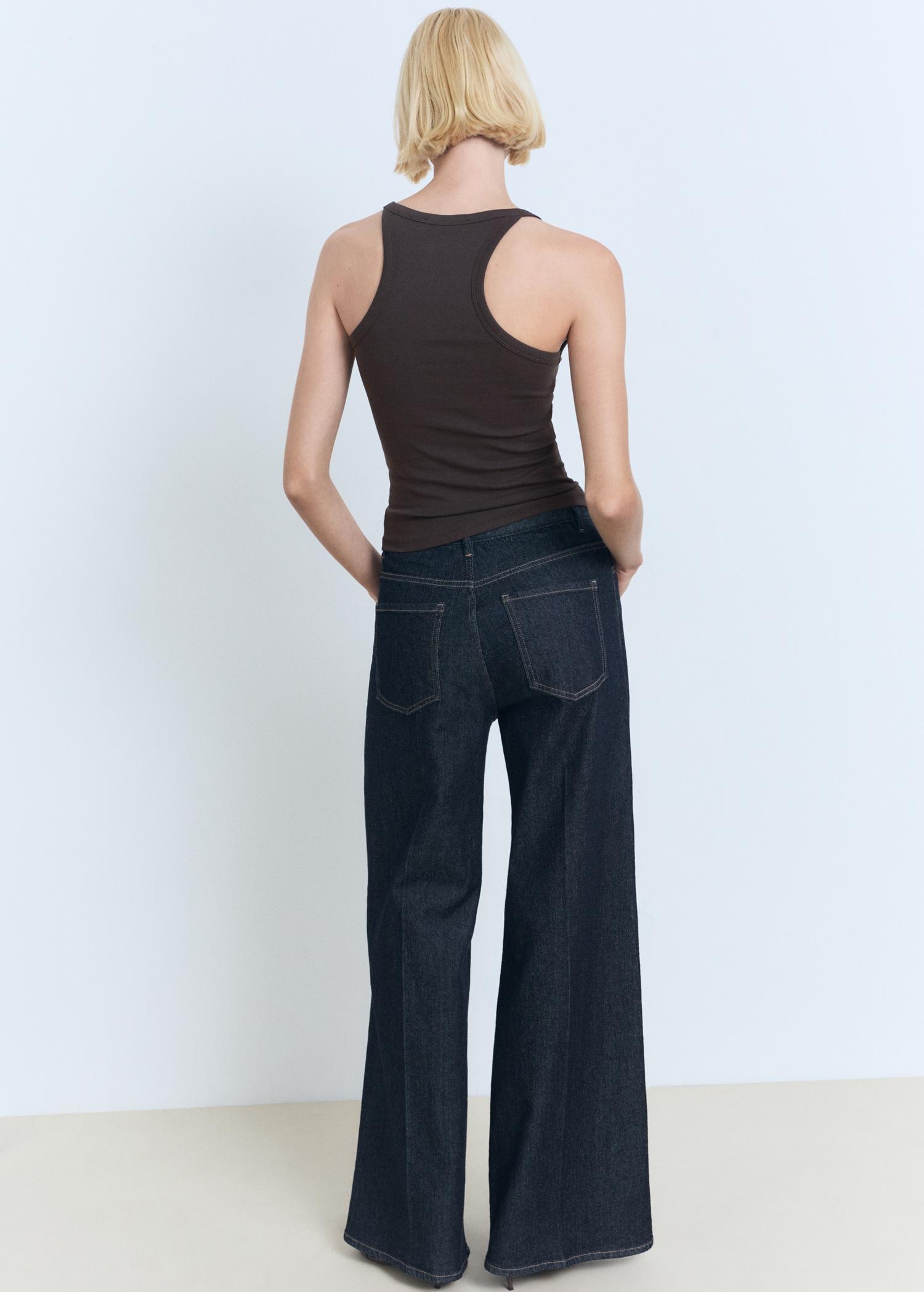 Cotton top with straps - Women | MANGO USA Product Image