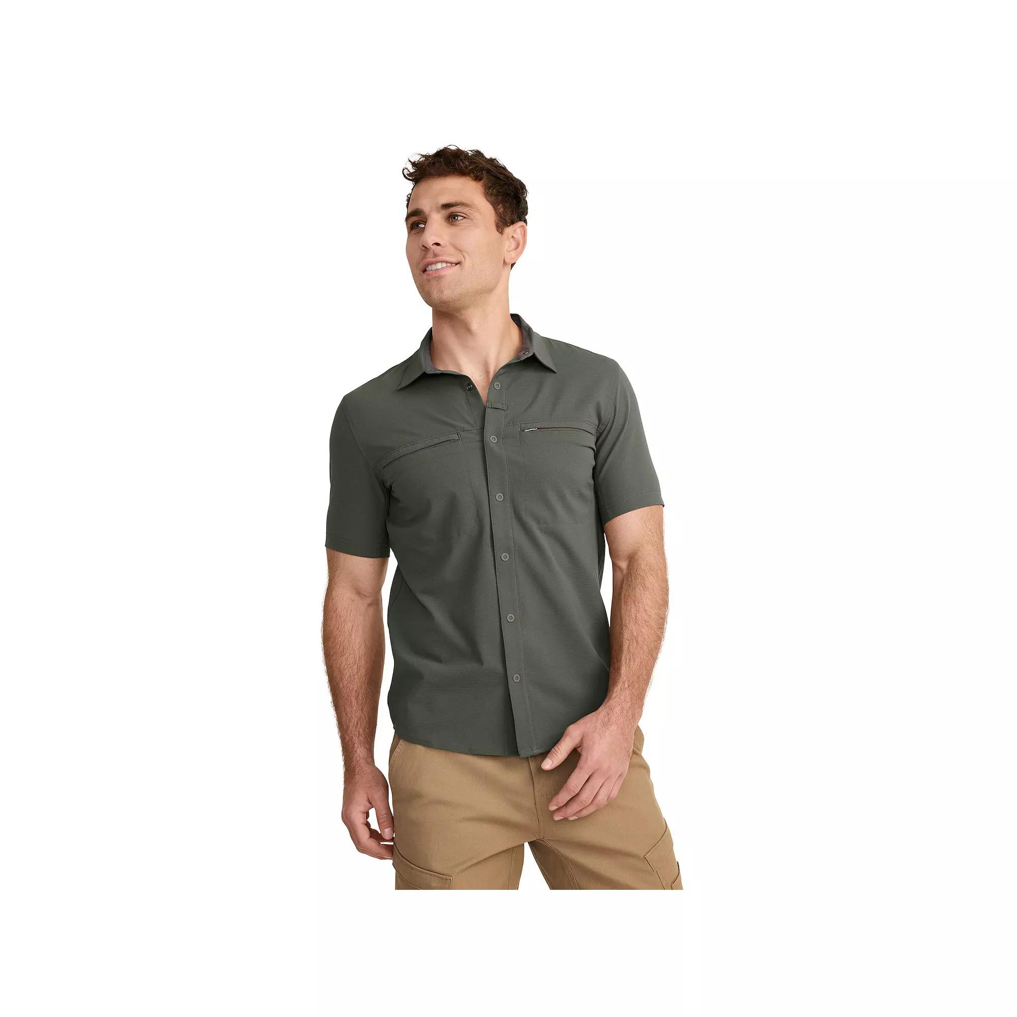 Men's Jockey Outdoors™ by Luke Bryan Short Sleeve Snap Woven Shirt,  Product Image