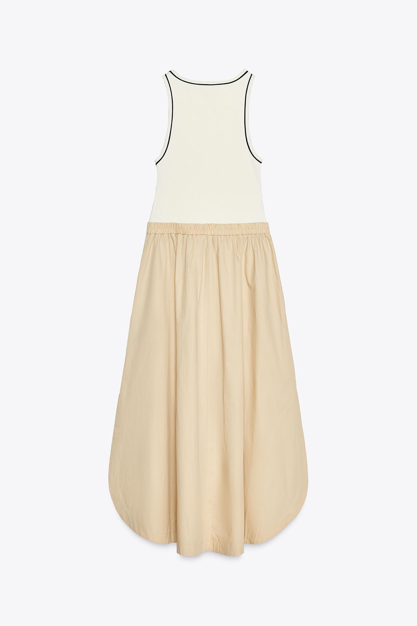 COMBINATION MIDI DRESS Product Image