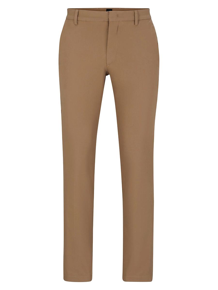 Mens Slim-Fit Trousers in Stretch Cotton Product Image
