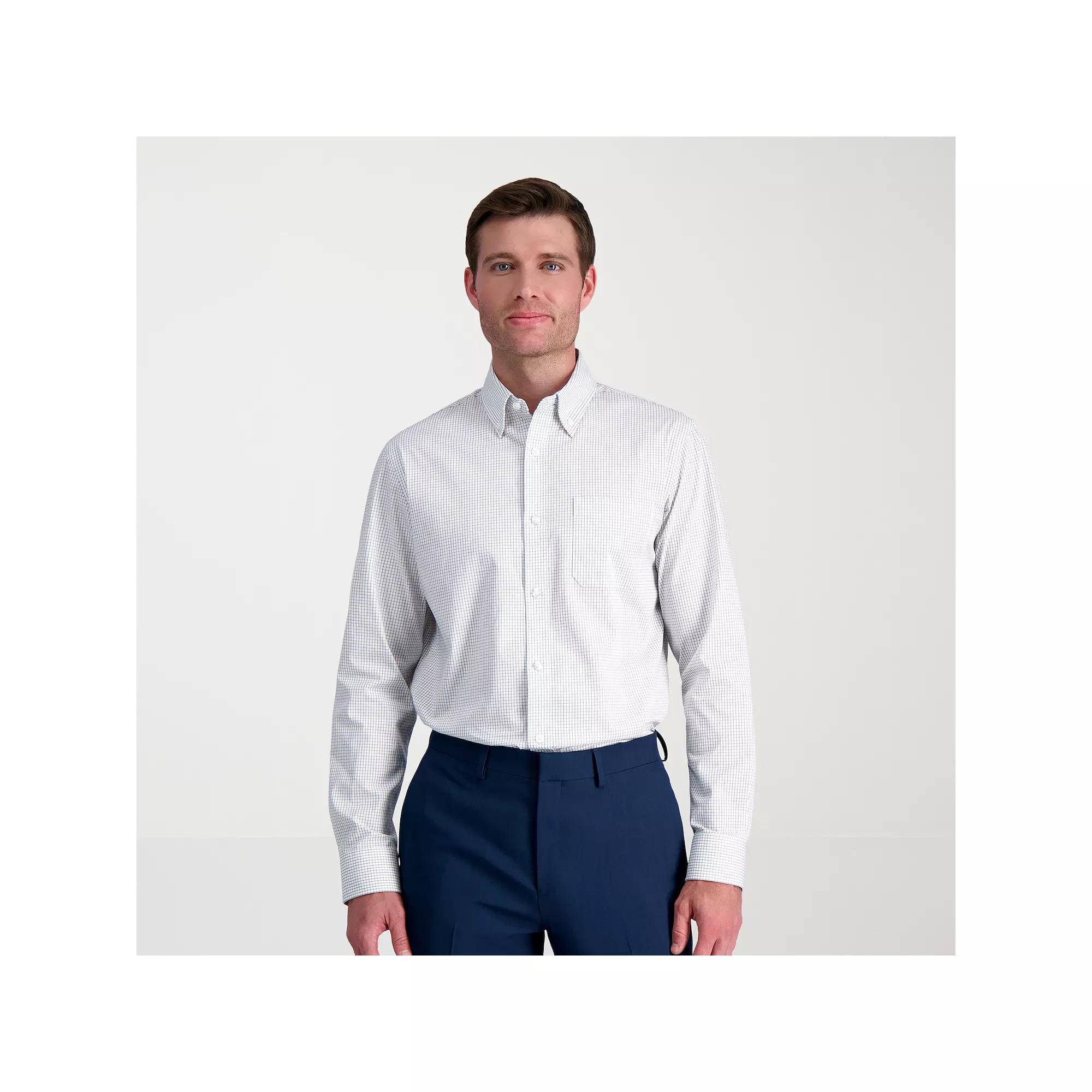 Men's Haggar® Premium Comfort Classic Fit Button Down Collar Dress Shirt,  Product Image