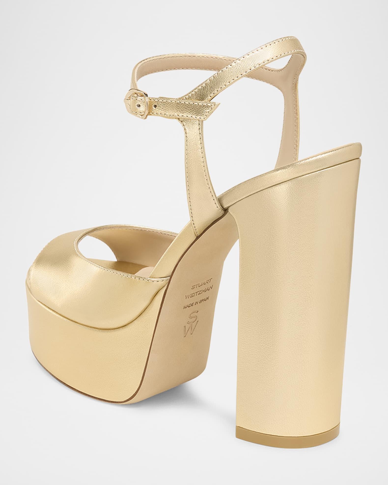 Dayna Boost Metallic Leather Platform Sandals Product Image