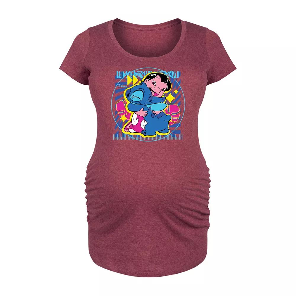 Disney's Lilo & Stitch Maternity Hug Graphic Tee, Women's,  Product Image