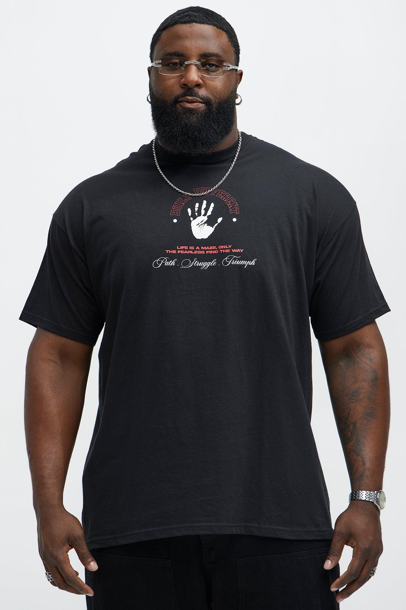 Path Struggle Triumph Short Sleeve Tee - Black Product Image