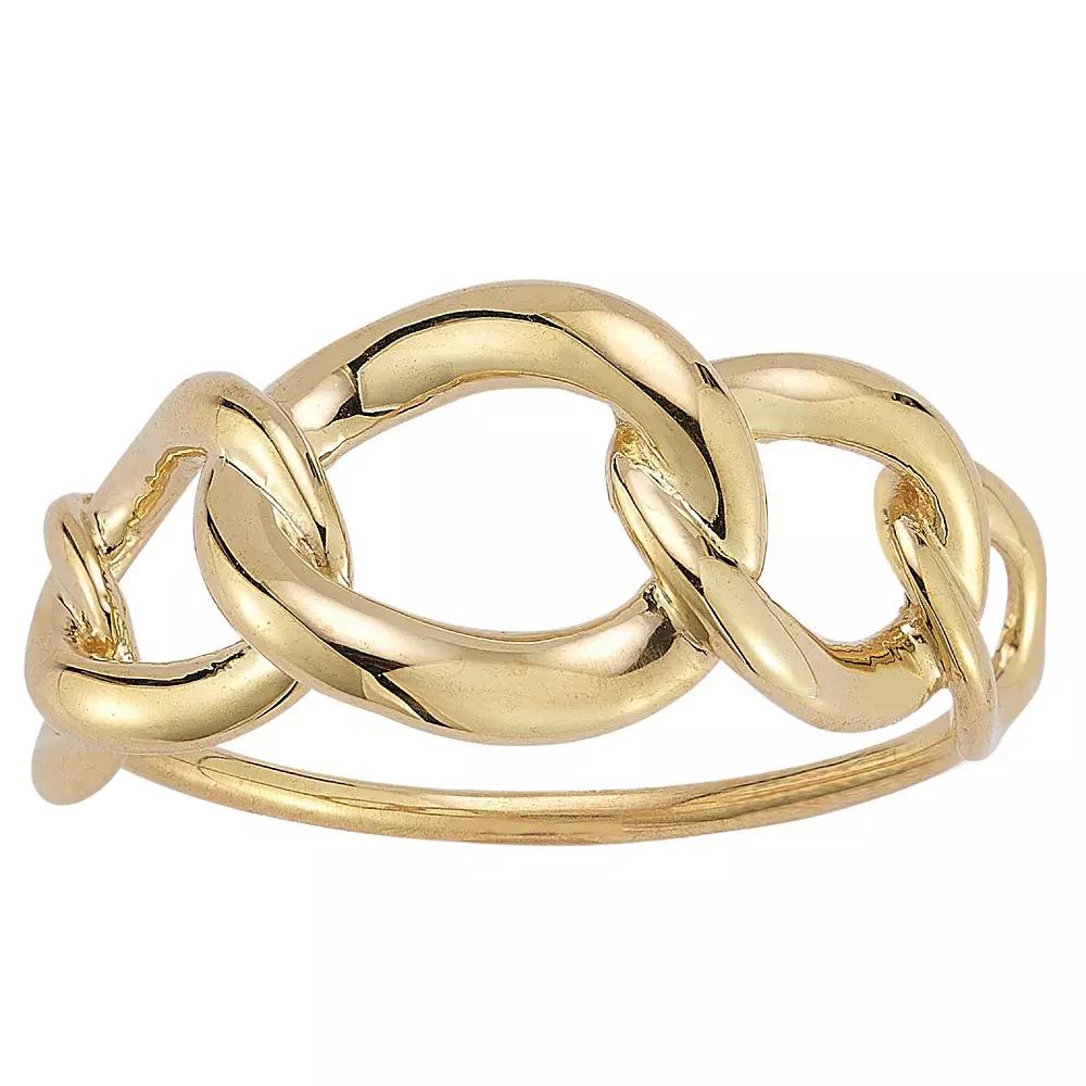 LUMINOR GOLD 14k Gold Graduating Link Ring, Women's, Size: 7 Product Image