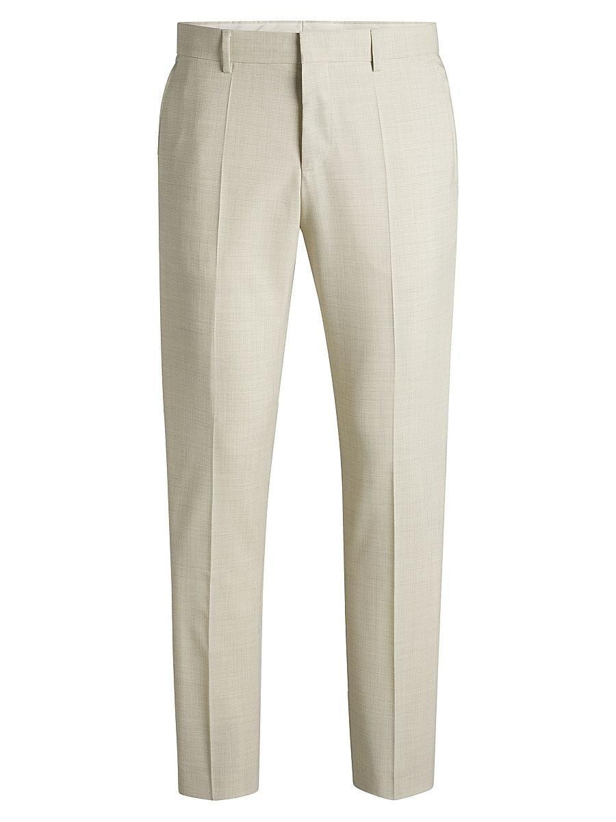 Mens Formal Trousers in a Virgin Wool Blend Product Image