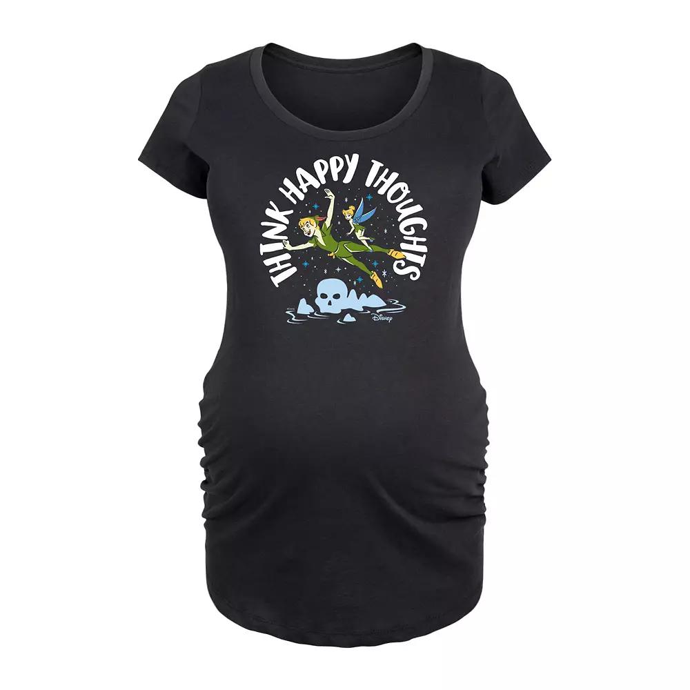 Disney's Peter Pan Maternity Think Happy Thoughts Graphic Tee, Women's,  Product Image