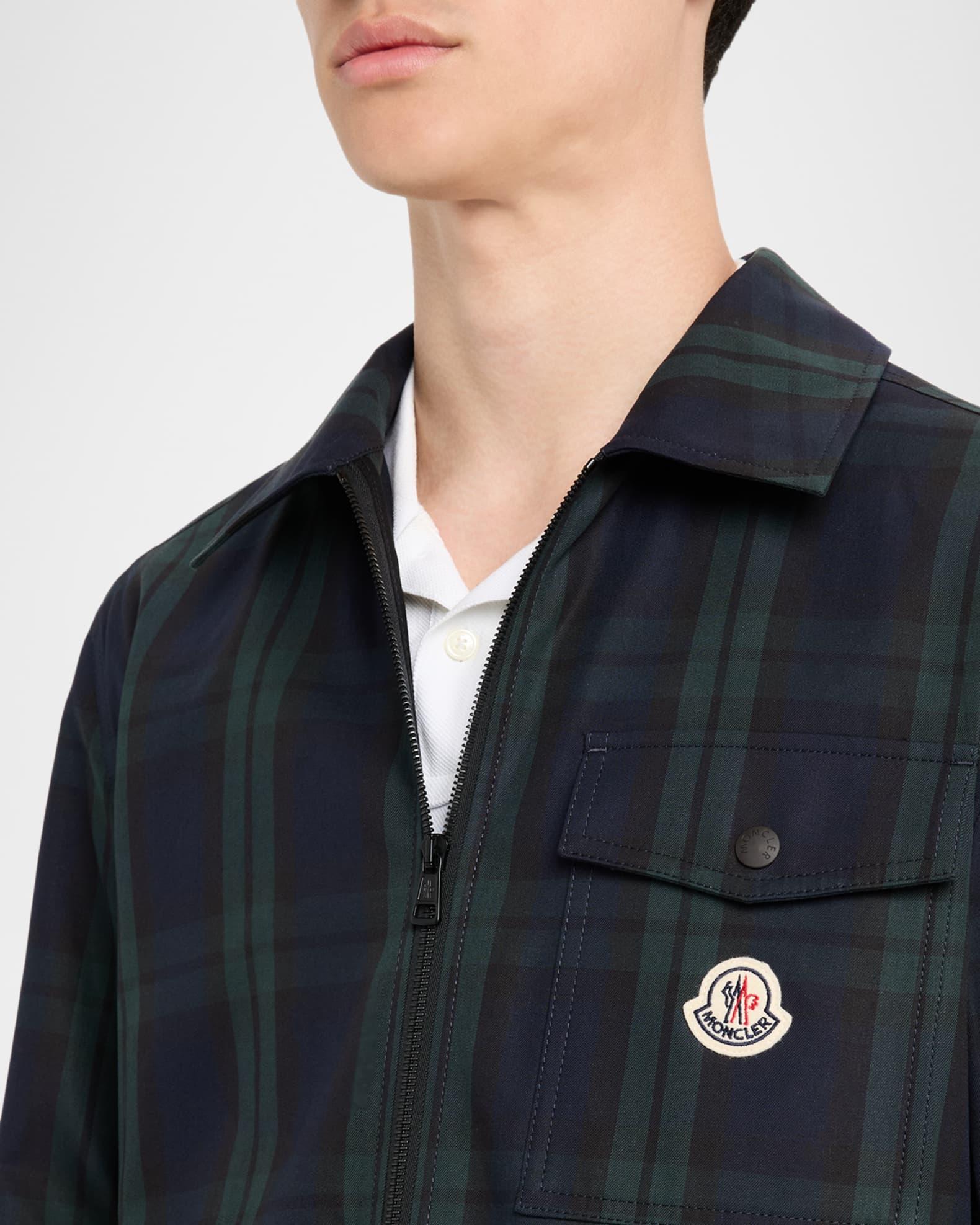 Men's Plaid Full-Zip Shirt Jacket Product Image
