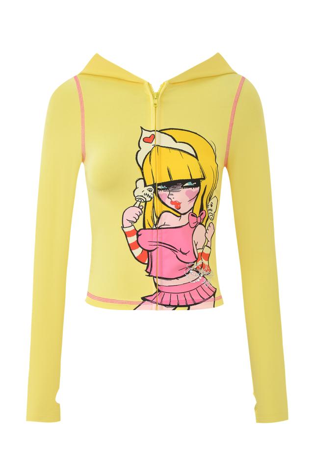 FAFI BLARE HOODIE - YELLOW Product Image