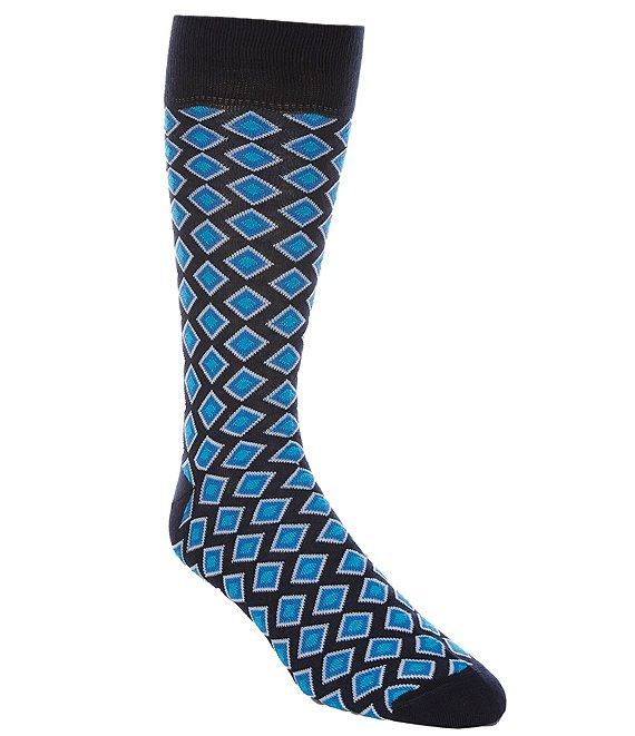 Cremieux Diamond Pattern Crew Dress Socks Product Image
