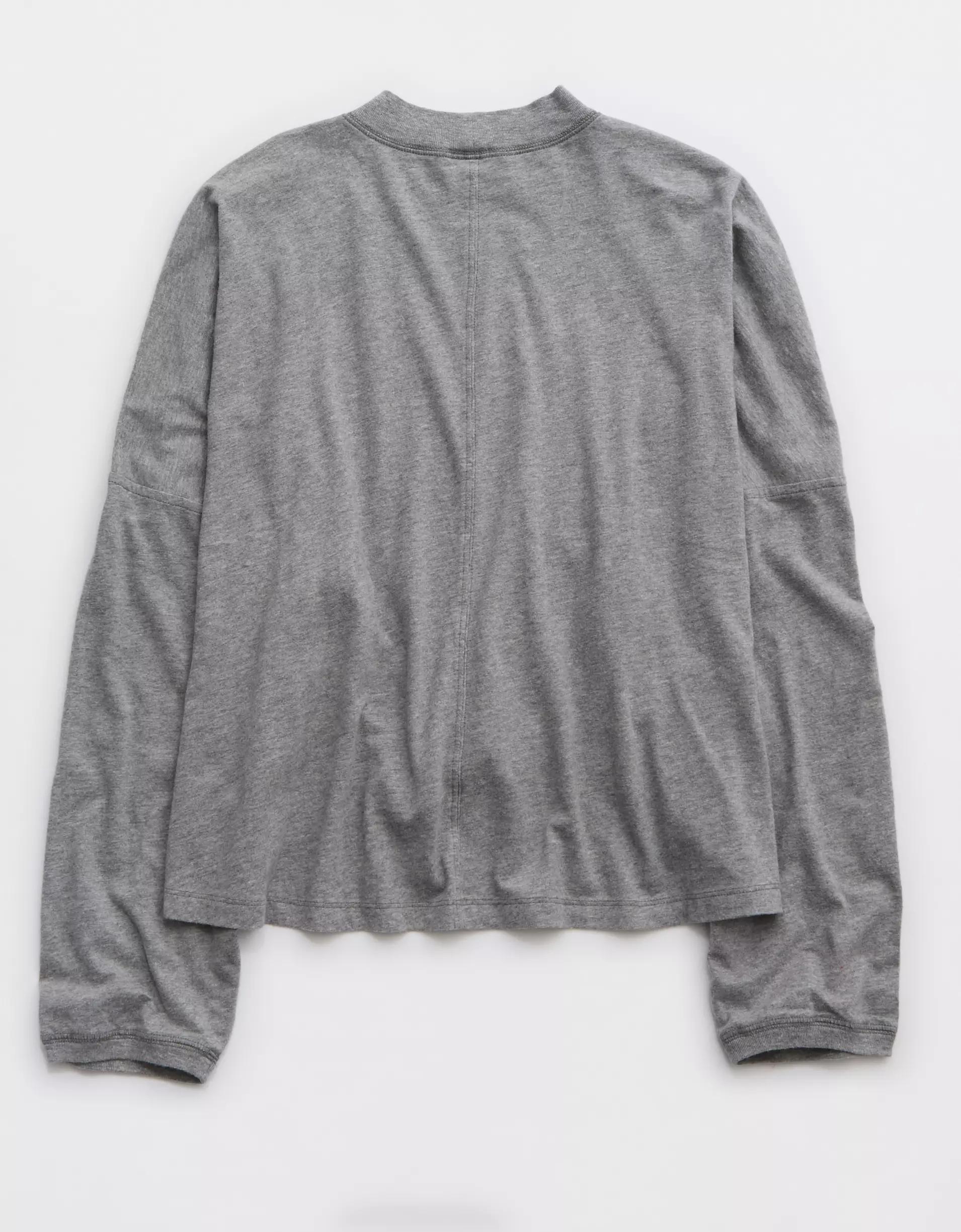 Aerie Cozy Long Sleeve Mockneck T-Shirt Product Image