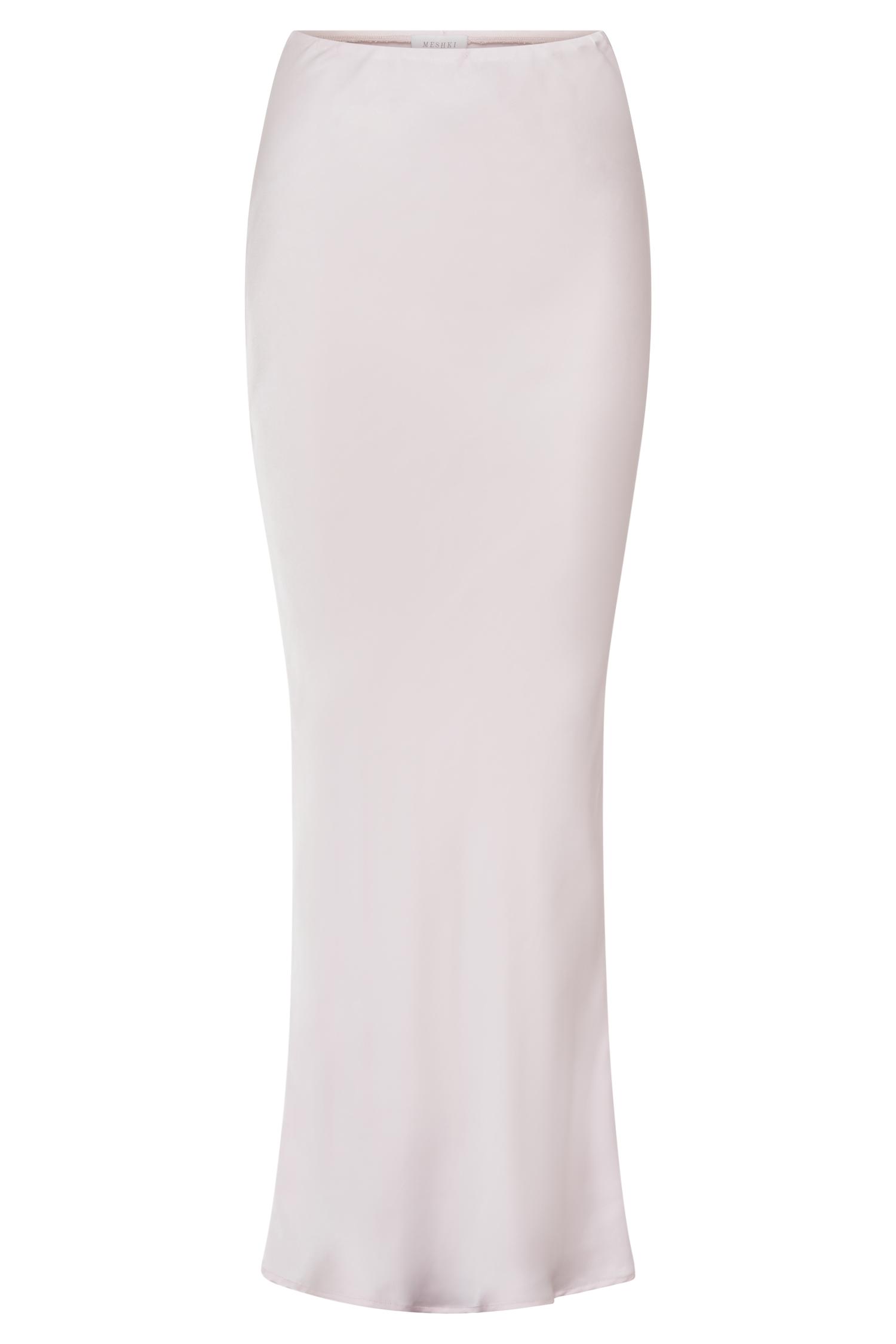 Violeta Satin Maxi Skirt - Fairy Floss Pink Product Image