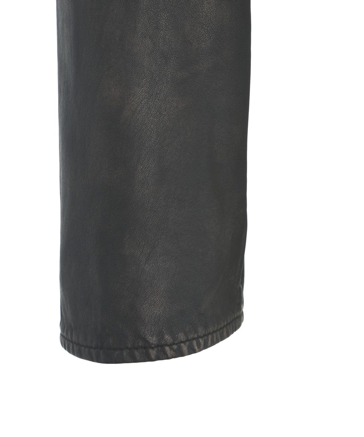 Leather biker jacket with rhinestones Product Image