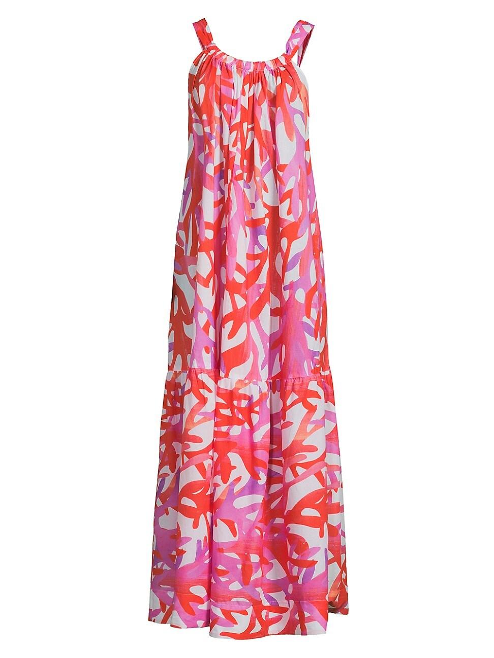 Womens Under The Sea Halter Cover-Up Maxi Dress Product Image