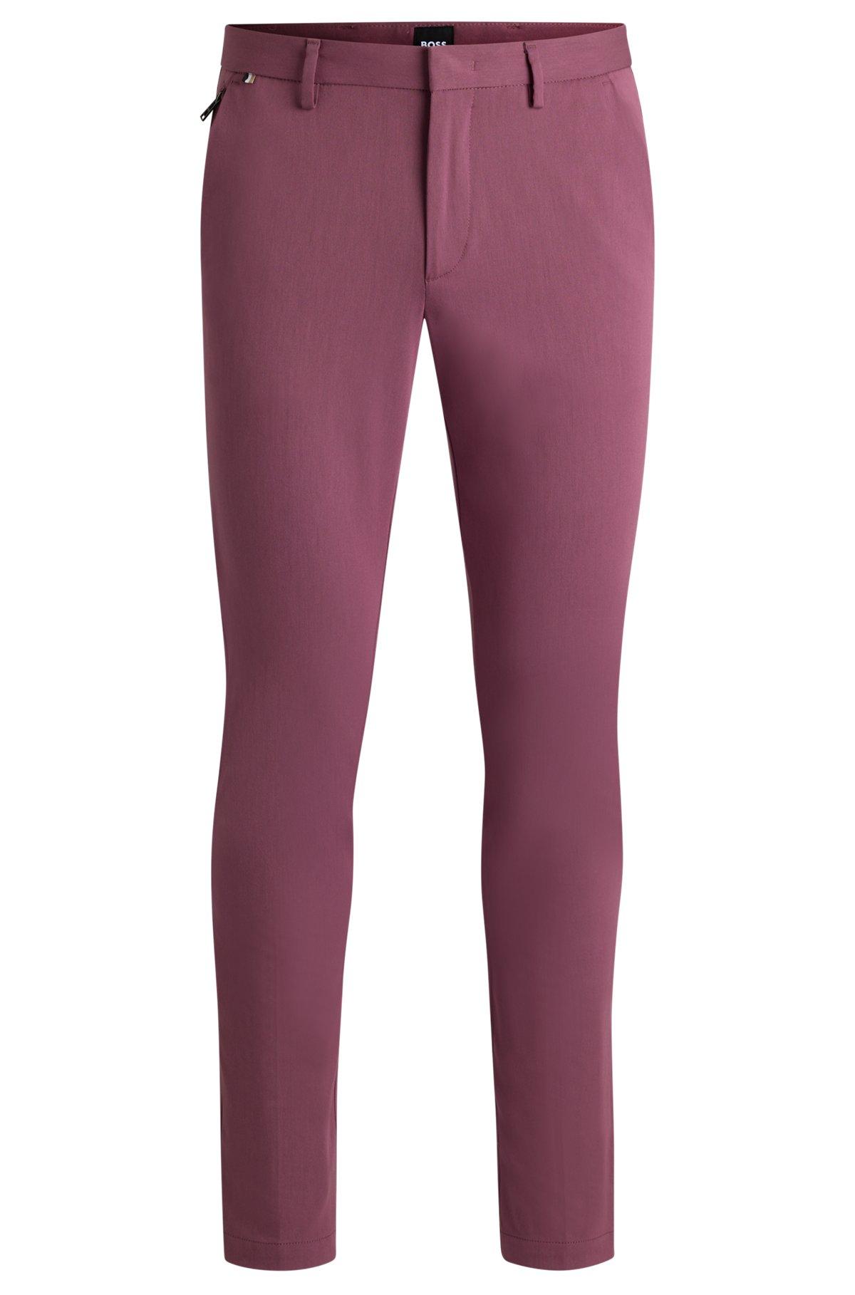 Slim-fit trousers in stretch cotton Product Image