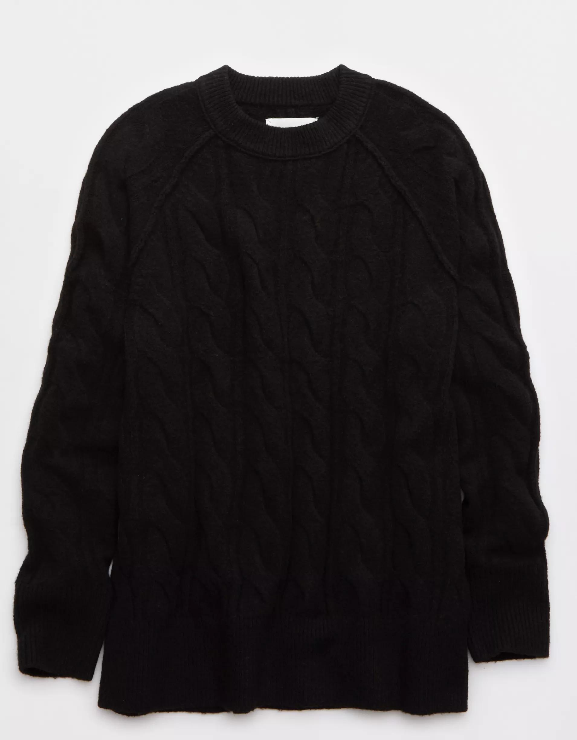 Aerie unREAL Cable Crew Sweater Product Image