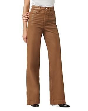 Joes Jeans The Mia Coated High Rise Wide Leg Jeans Product Image