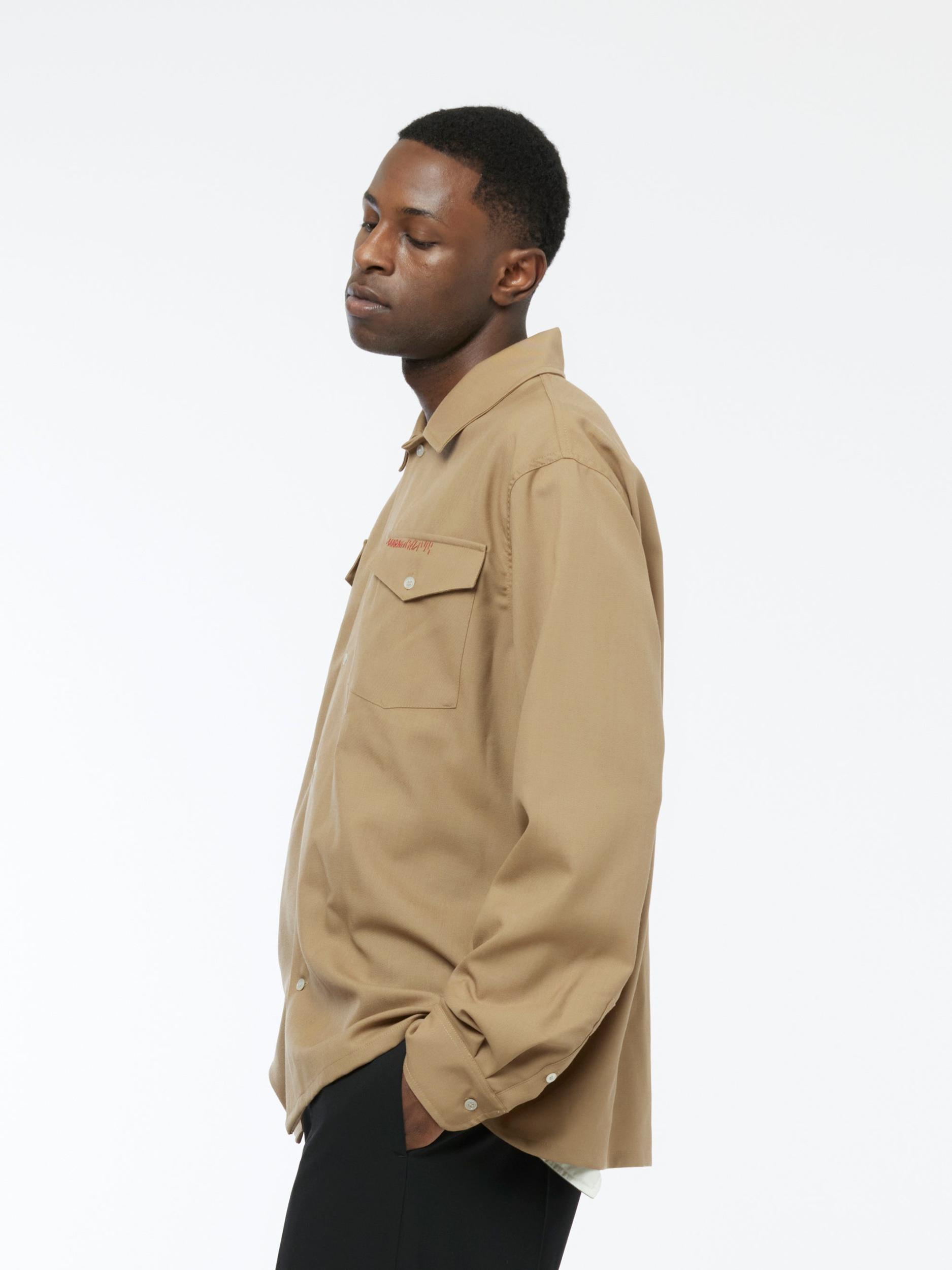 Long Sleeve Shirt - Relaxed Fit (Biscuit) Product Image
