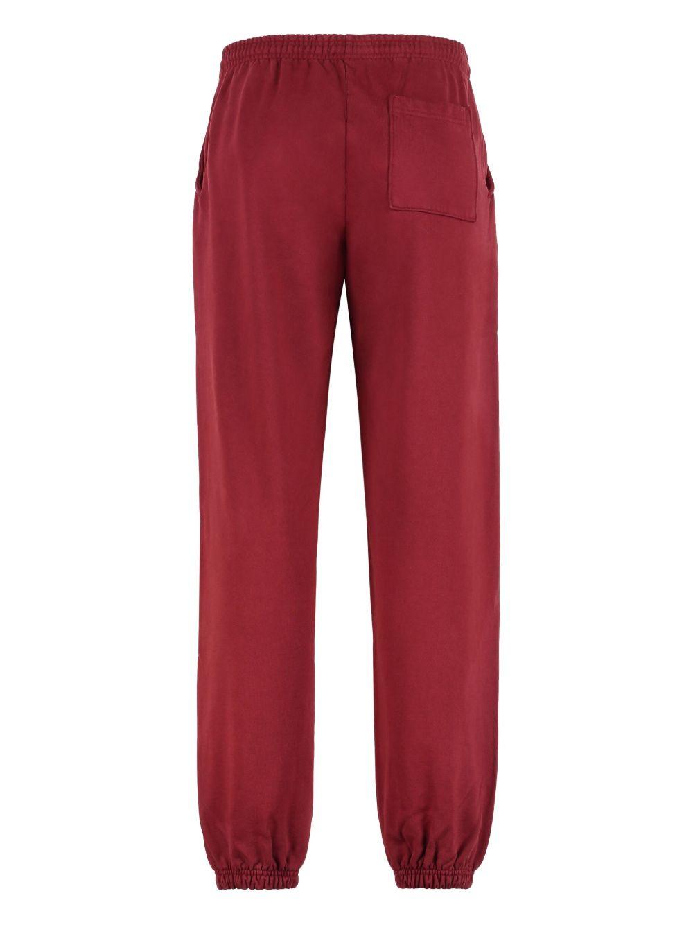 web-print elastic-cuff track pants Product Image
