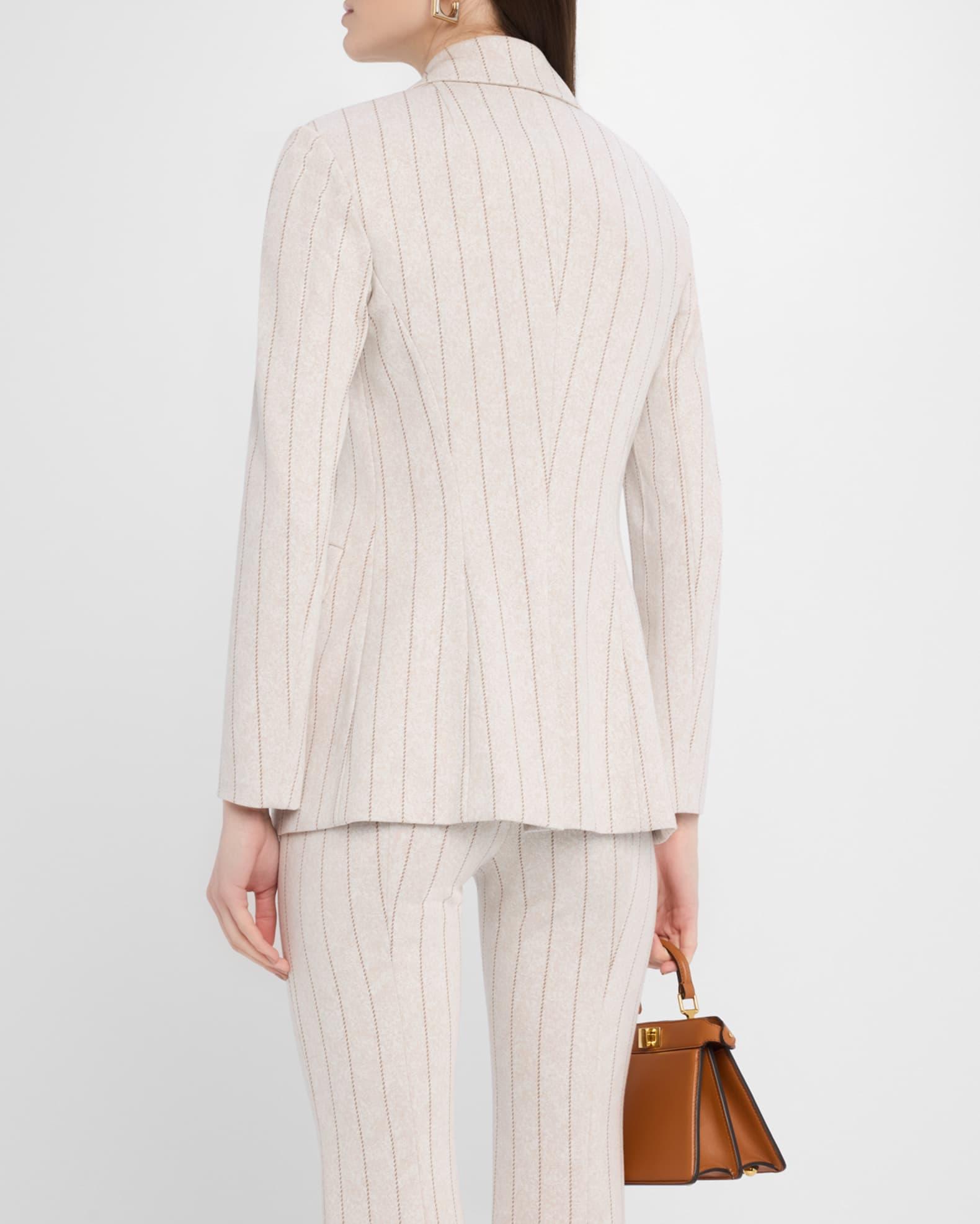 Pinstripe Single-Breasted Jacket Product Image