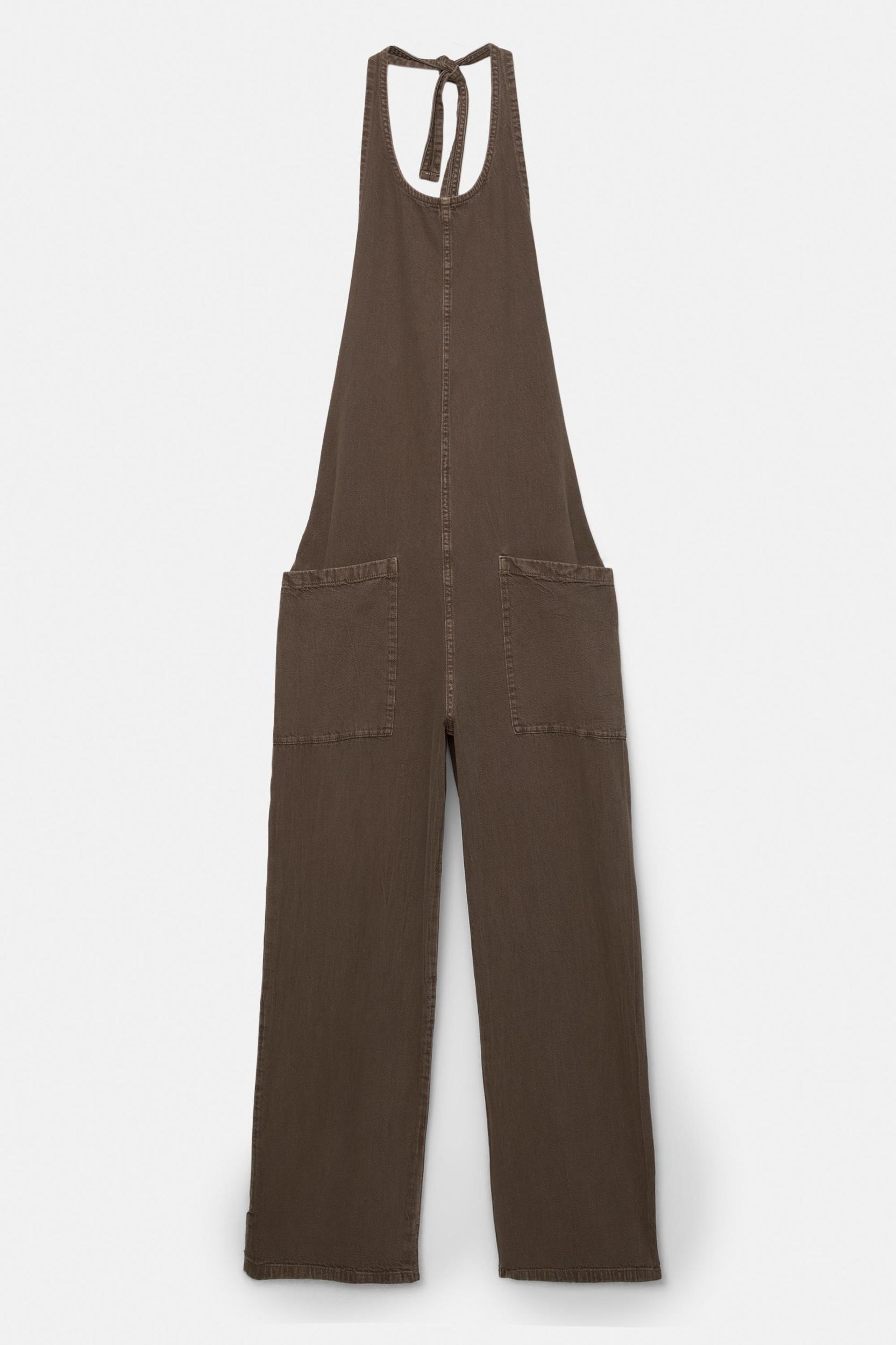 Long super baggy dungarees Product Image