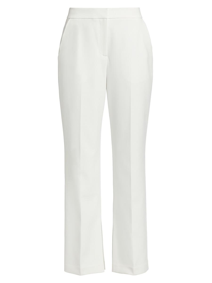 Womens Daniela Scallop-Pocket Straight-Leg Pants Product Image