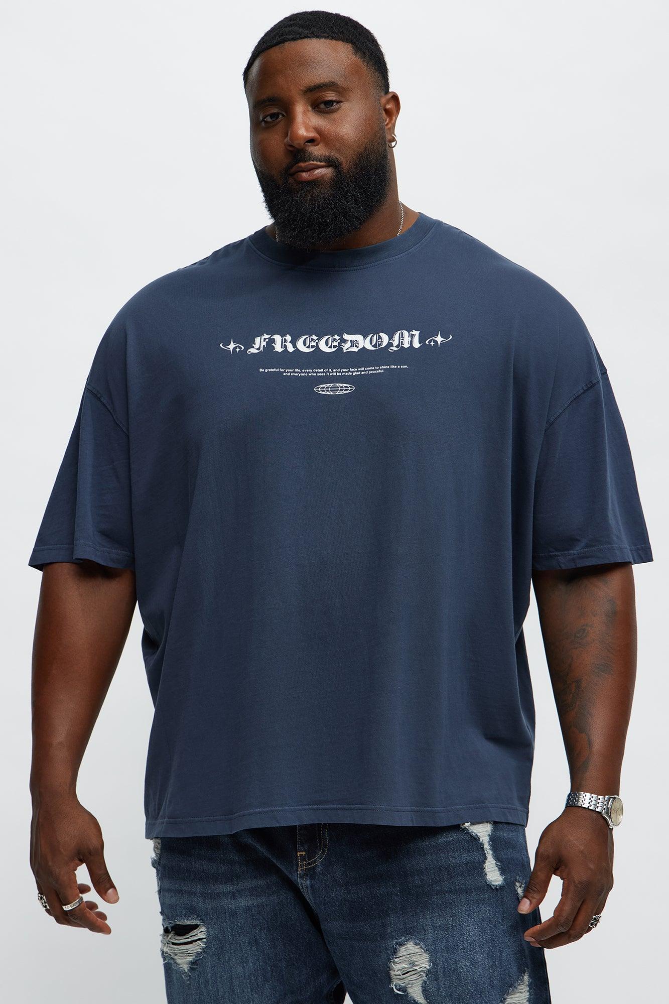 Future Freedom Oversized Short Sleeve Tee - Navy Male Product Image