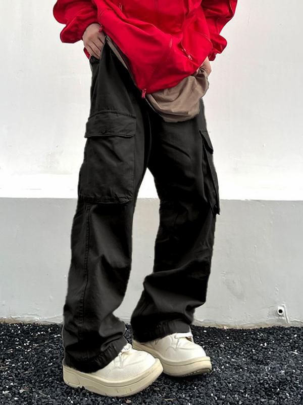 Men's Multi Pocket Baggy Cargo Pants Product Image