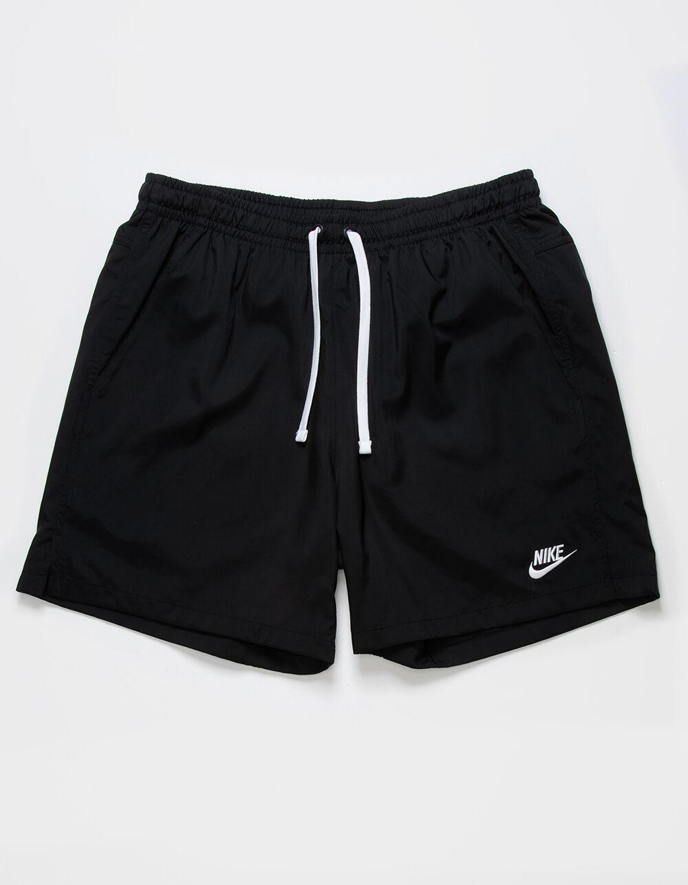 NIKE Essentials Flow Nylon Mens Shorts - BLK/WHT Product Image