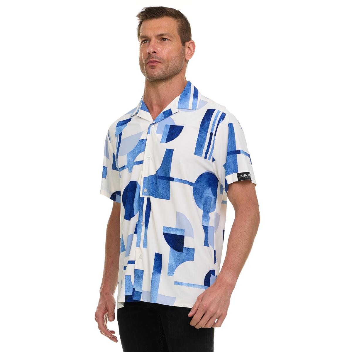 Canada Weather Gear Men’s Printed Camp Collar Shirt Product Image