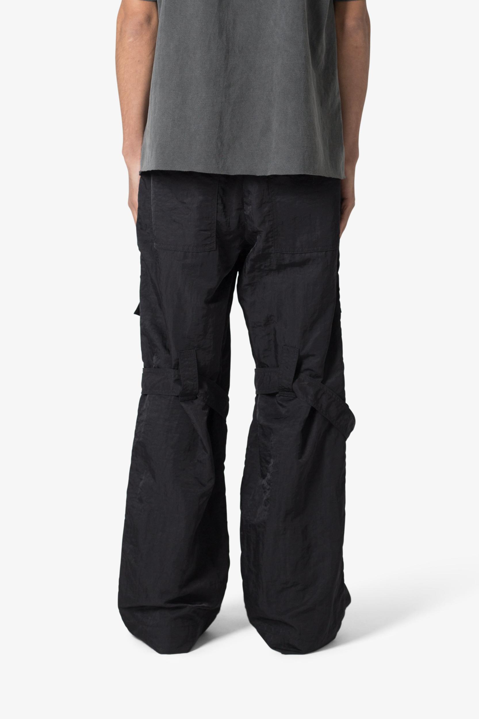 Ultra Baggy Strap Cargo Pants - Black Product Image