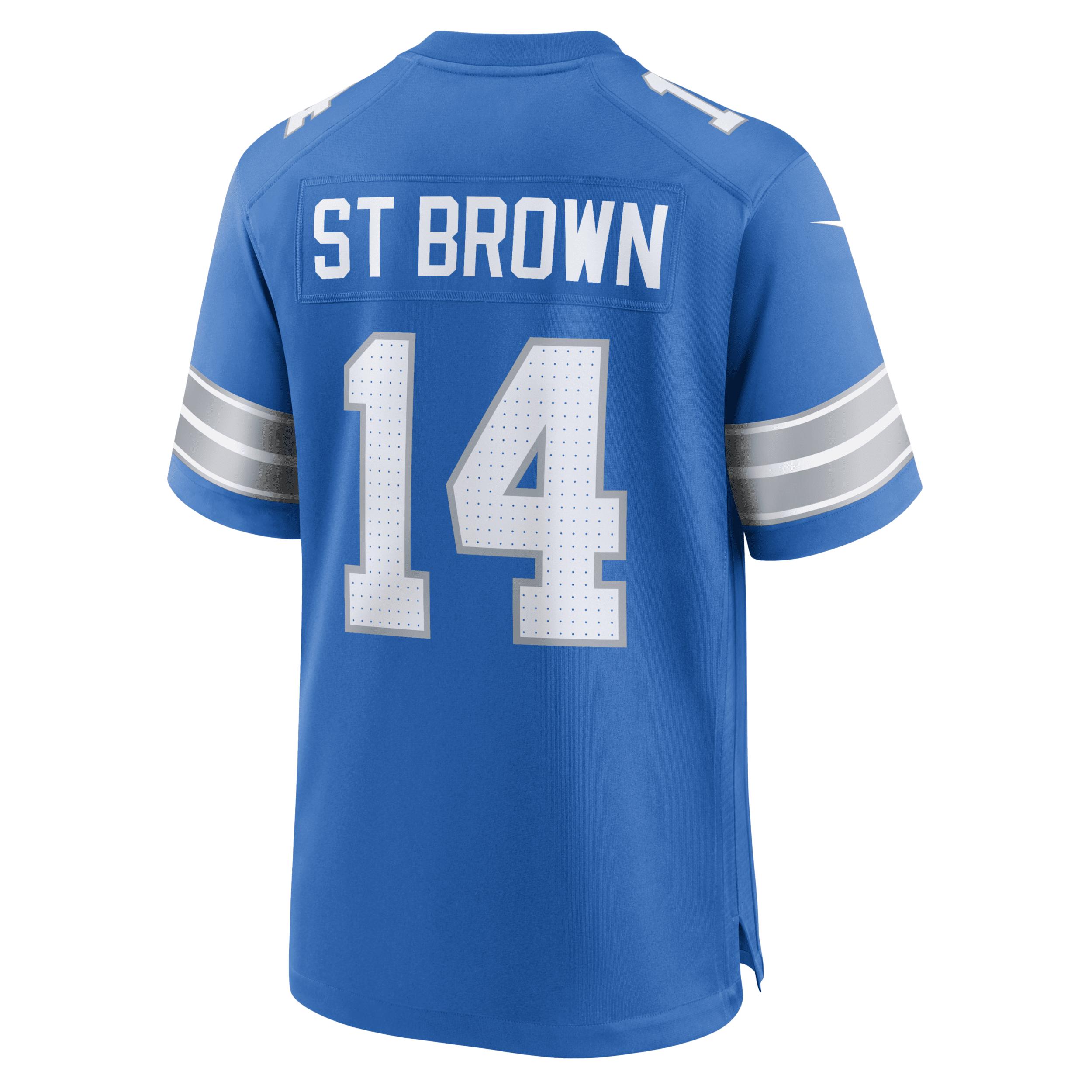 Amon-Ra St. Brown Detroit Lions Nike Mens NFL Game Football Jersey | 67NM0B9K9JF-DE3 Product Image
