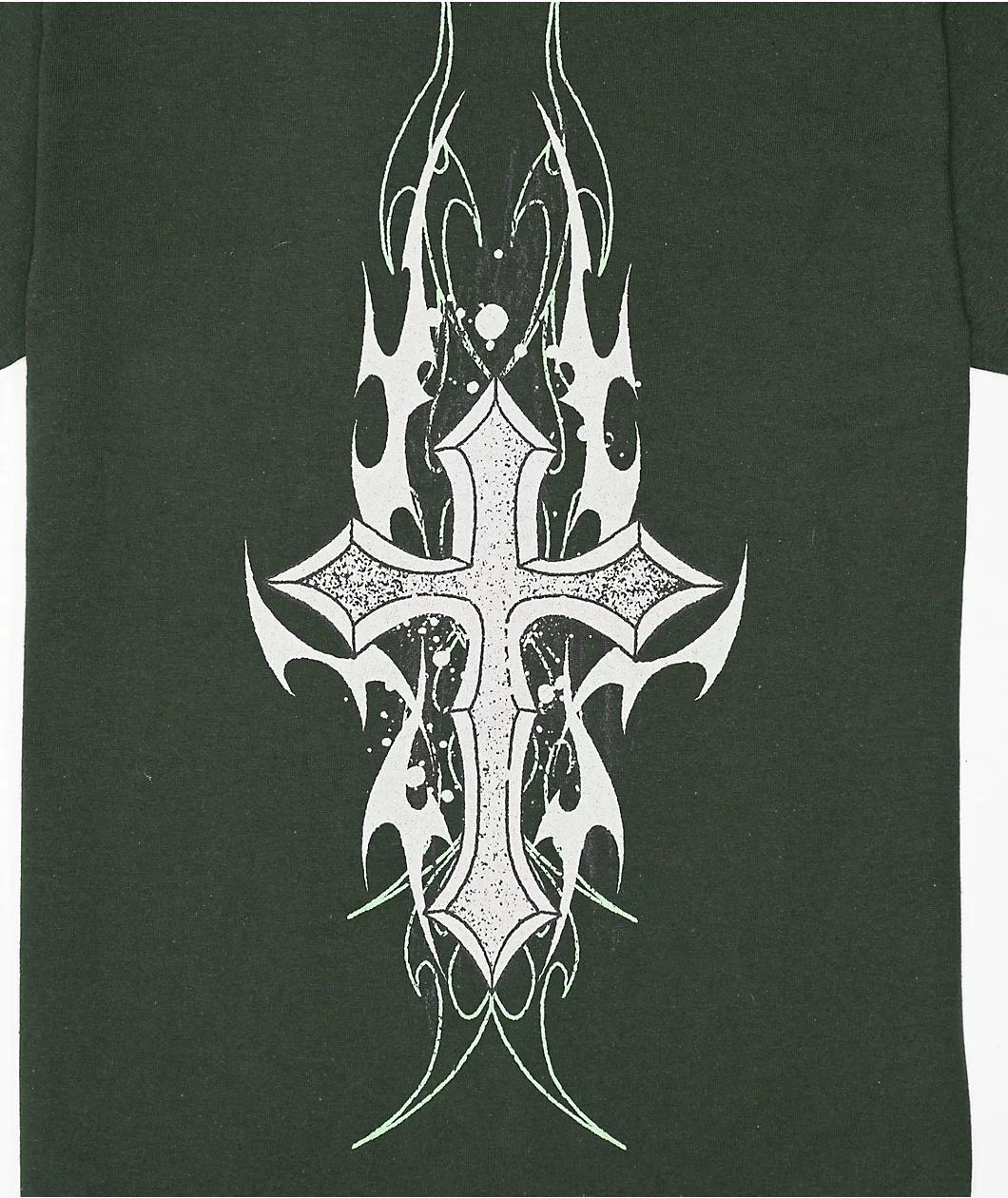 Vitriol MaxSkull Green T-Shirt Product Image