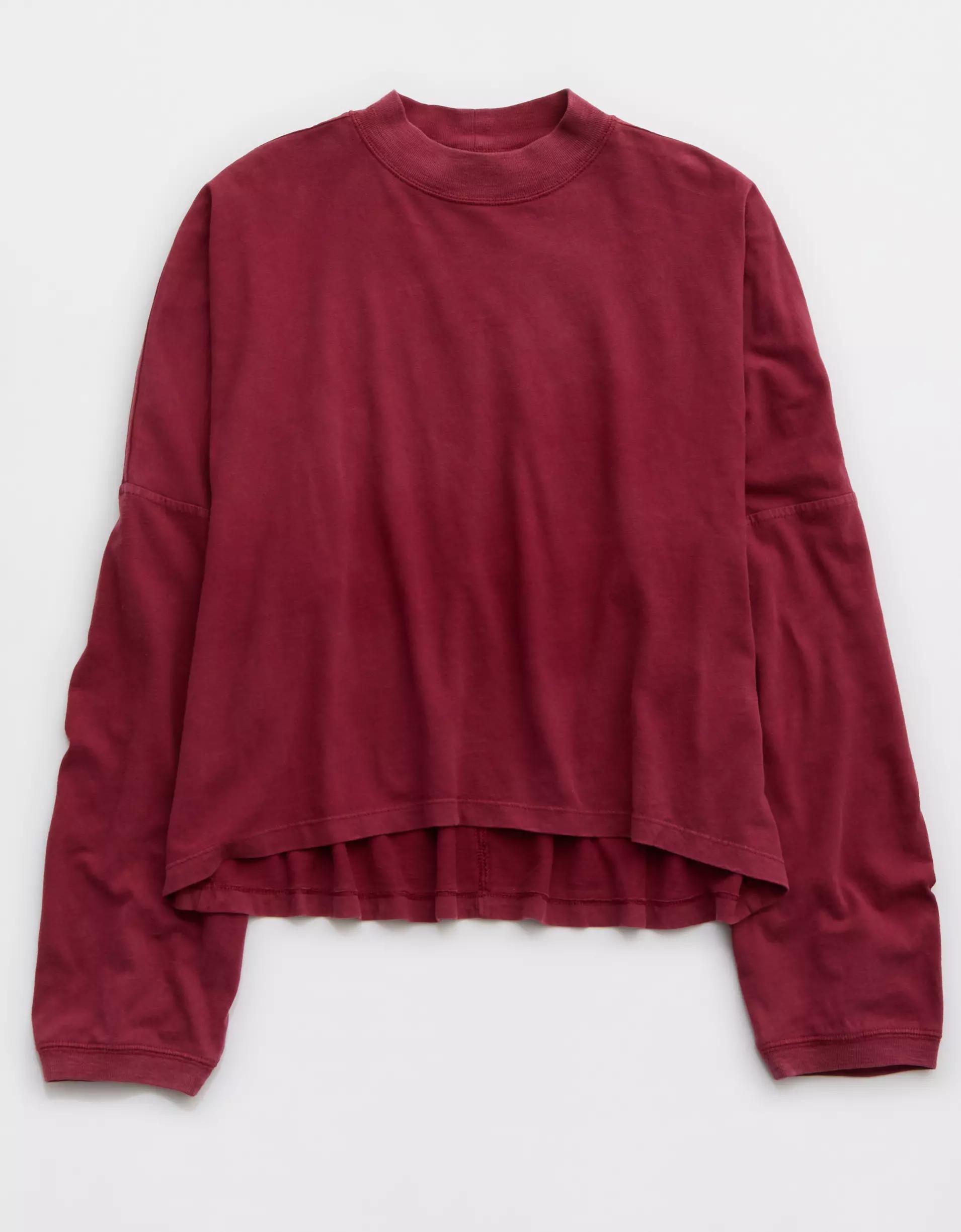 Aerie Cozy Long Sleeve Mockneck T-Shirt Product Image