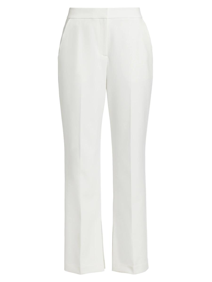 Womens Daniela Scallop-Pocket Straight-Leg Pants Product Image