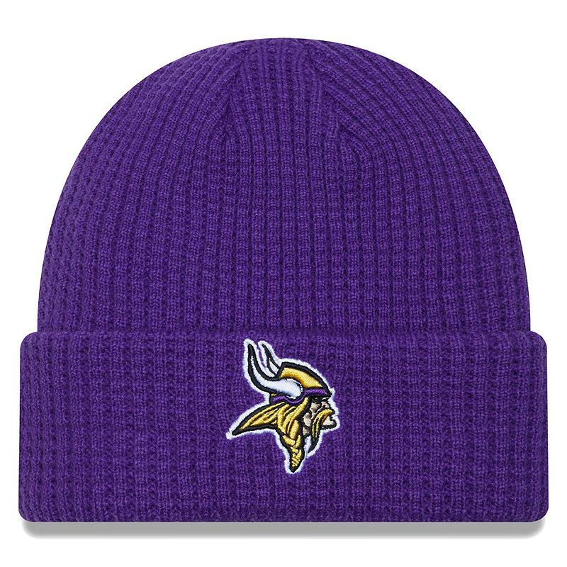 Men's New Era  Purple Minnesota Vikings Prime Cuffed Knit Hat Product Image
