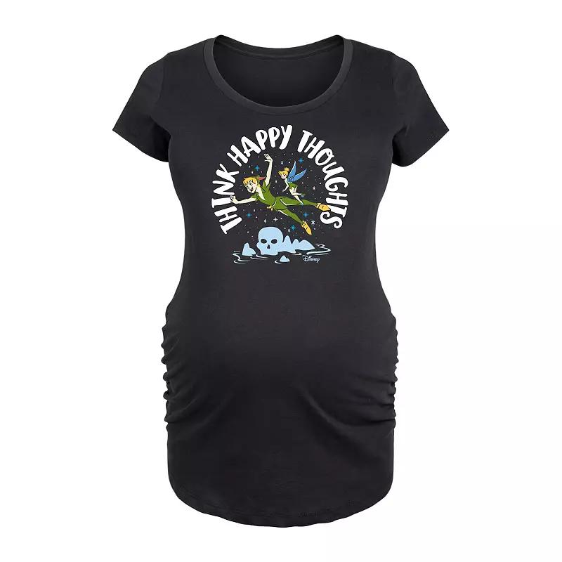 Disney's Peter Pan Maternity Think Happy Thoughts Graphic Tee, Women's,  Product Image