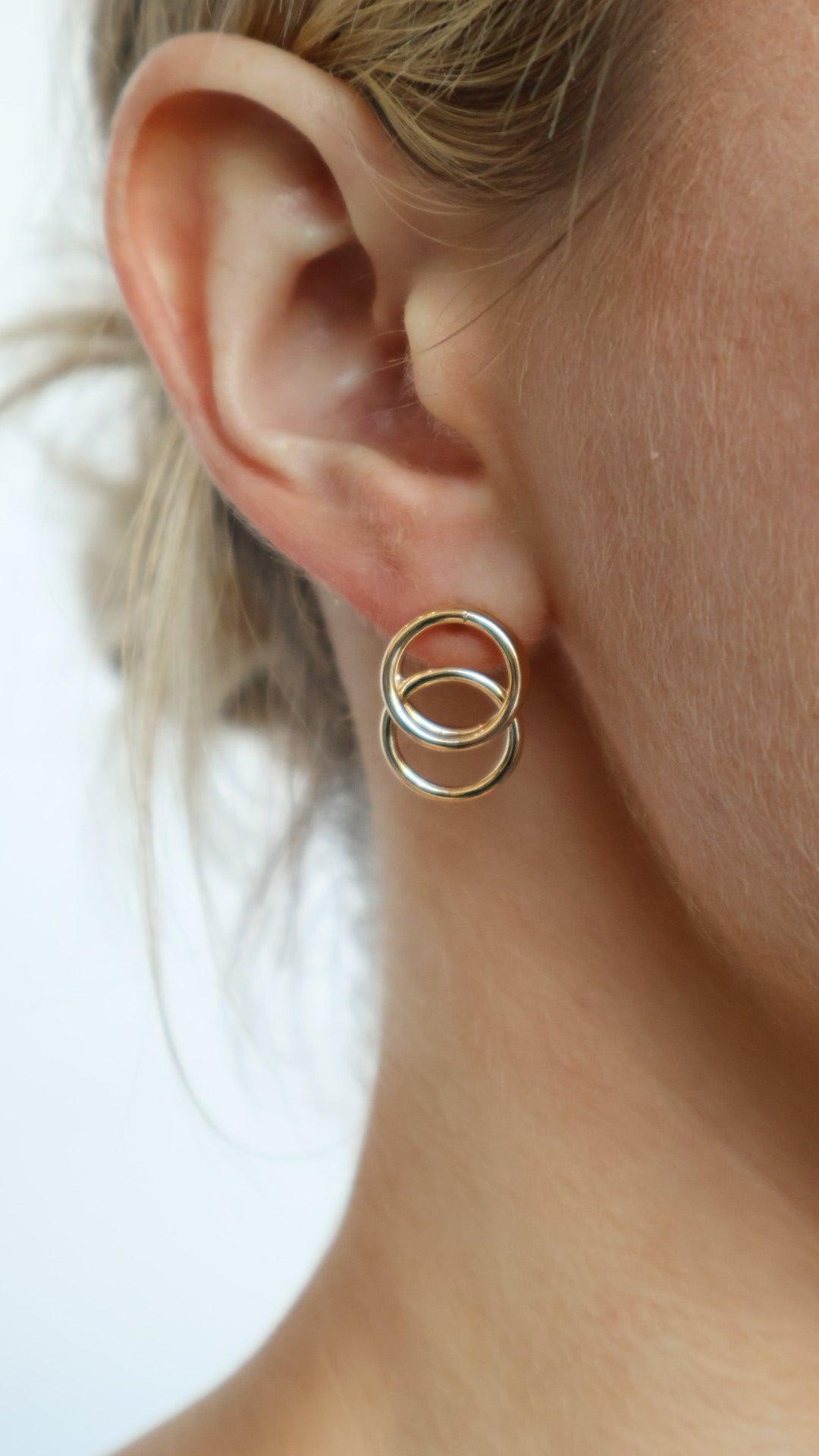 Double Round Earrings Product Image